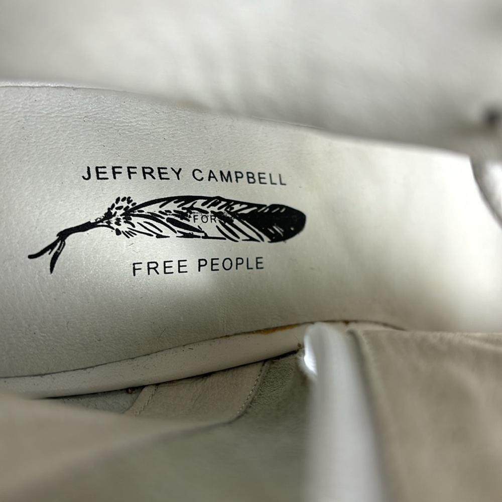 Jeffrey Campbell Free People White Palermo Heels - Picture 10 of 14